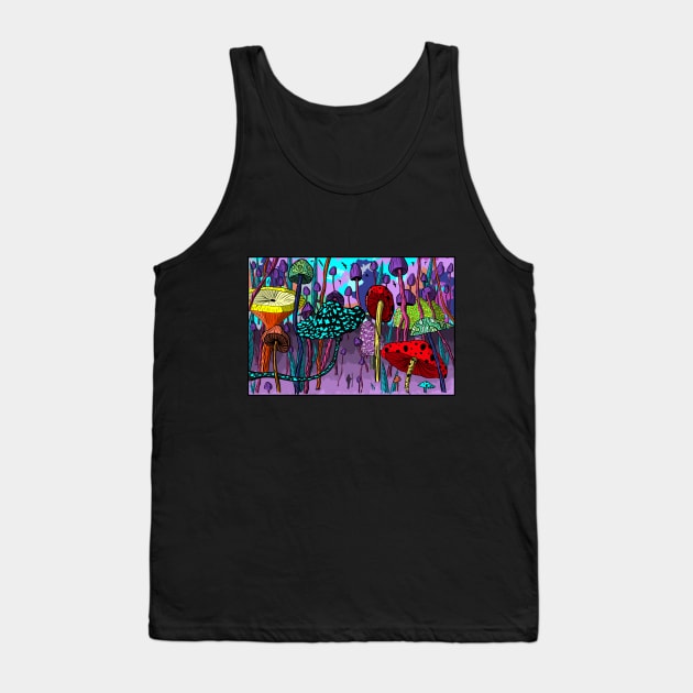 Mushrooms forest Tank Top by YTdesign